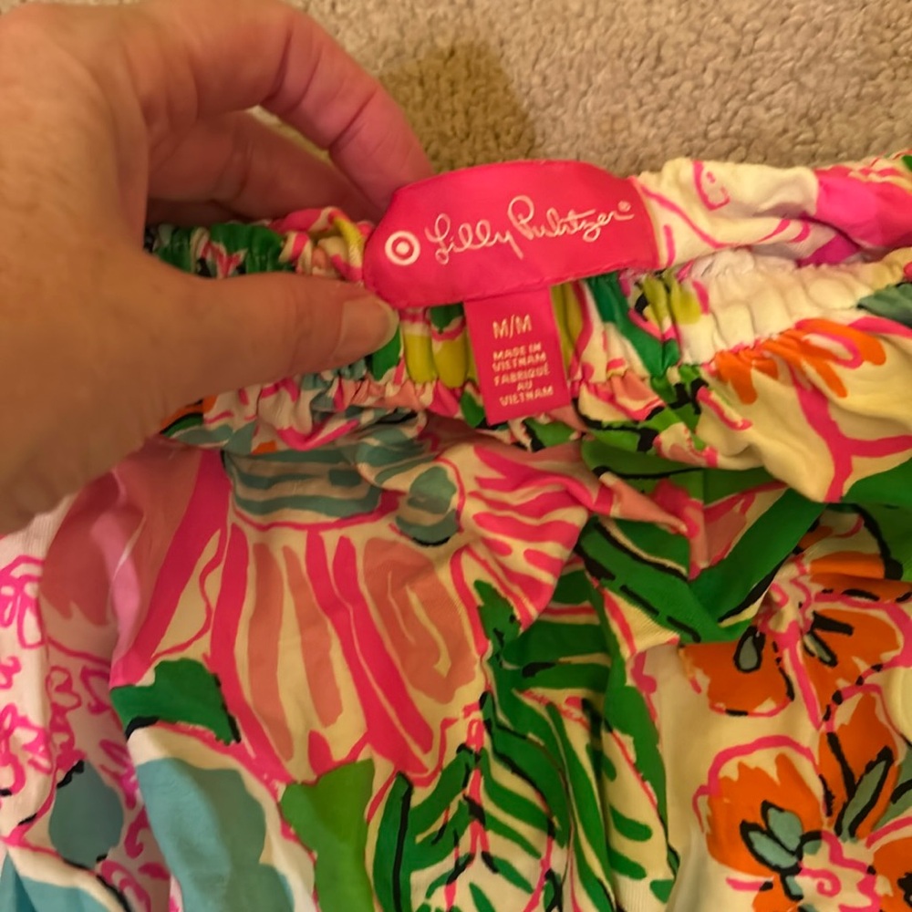 Lilly Pulitzer STRAPLESS FLORAL MAXI DRESS MEDIUM